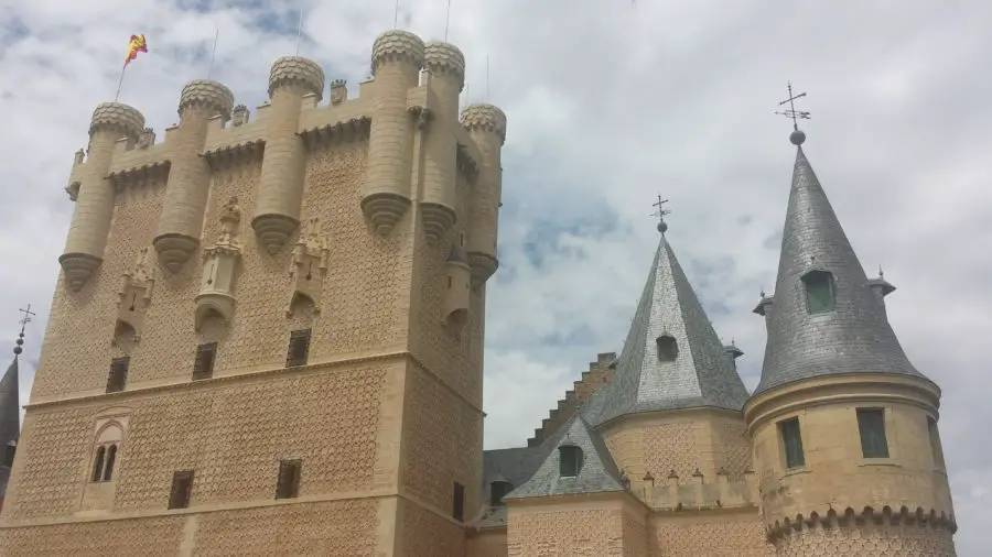 Views of the Alcazar de Segovia, in Spain