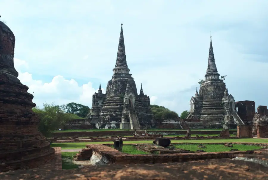 Archaeological Site in Ayutthaya, near Bangkok, Thailand