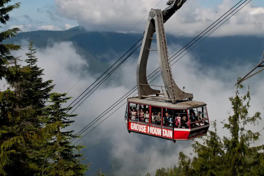 The Grouse Mountain Gondola in Vancouver