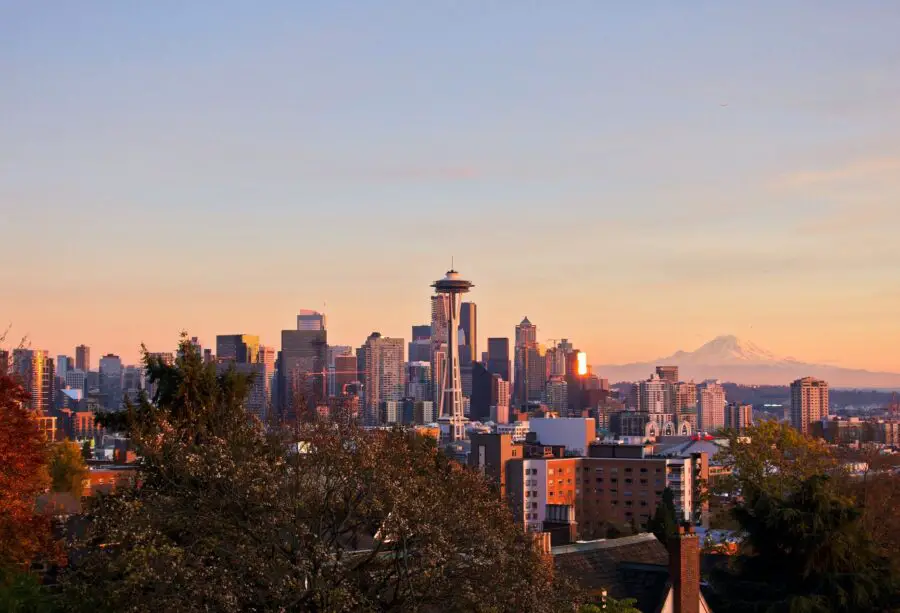 Viewpoint of Seattle, Washington, USA