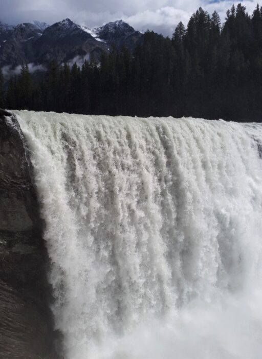 Wapta Falls in Yoho National Park, the most beautiful waterfalls near Golden, BC